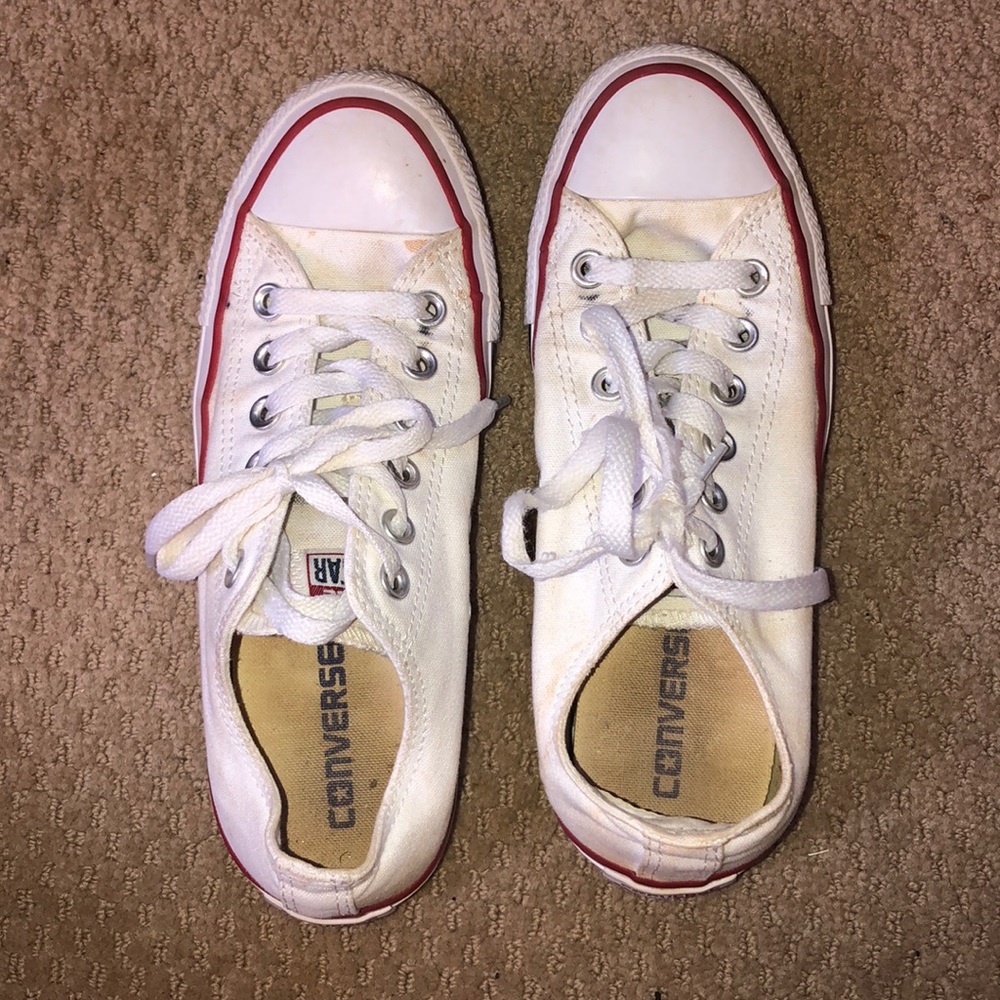 White Low Top Converse